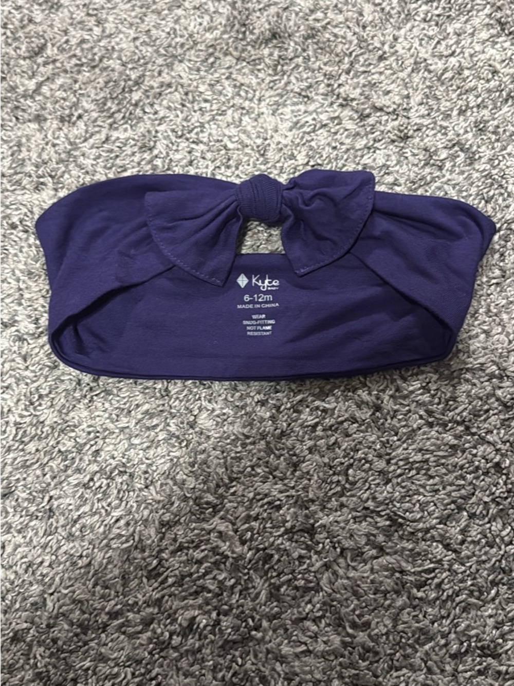 Kyte BABY Eggplant Bow Headband